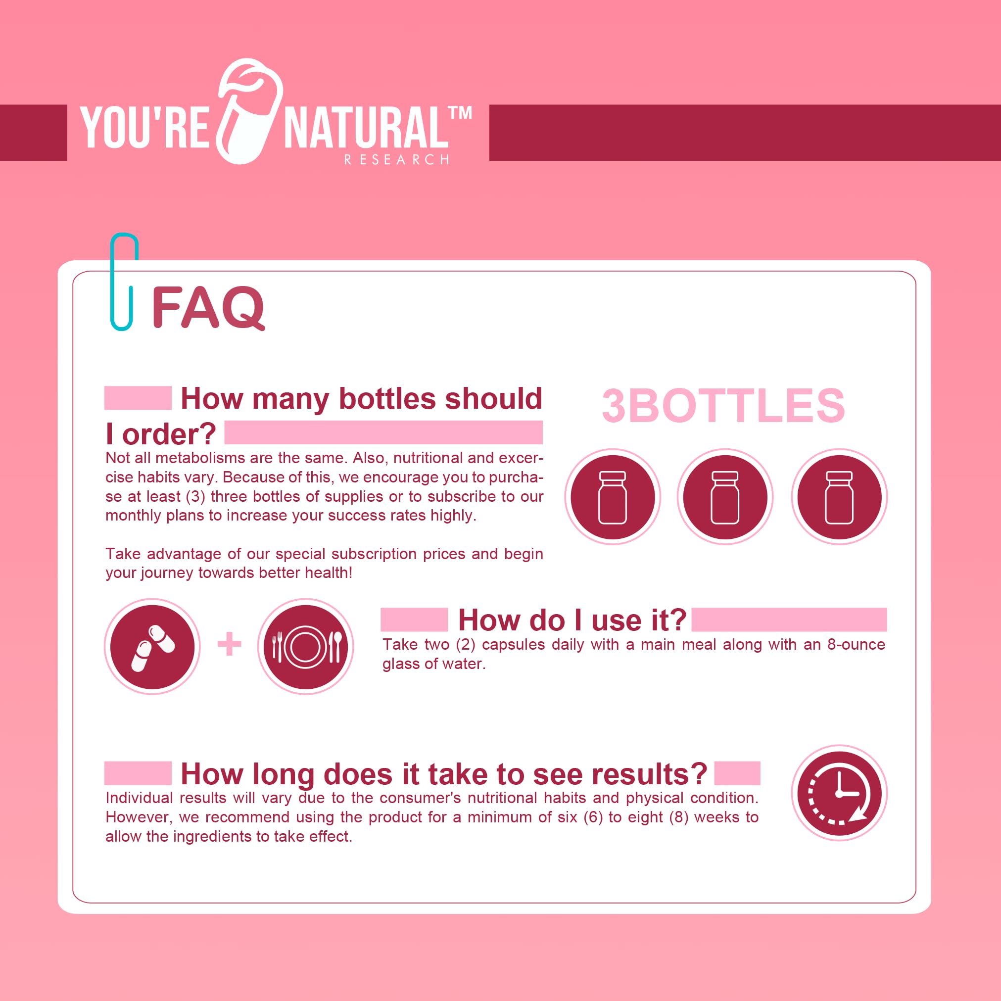 YOU'RE NATURAL Prenatal and Postnatal Vitamins for Women with Folate, DHA, Probiotics